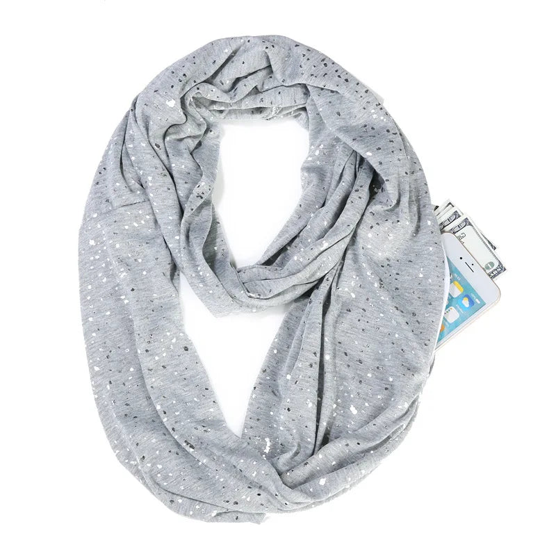 Damen-Snood mit Pailletten