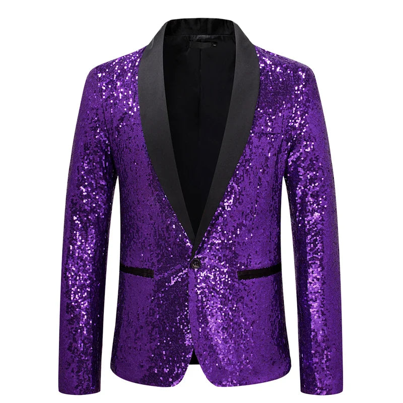 Paillettenjacke Kostüm für Herren