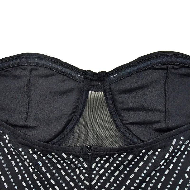 Sexy Pailletten-Jacke mit Strass