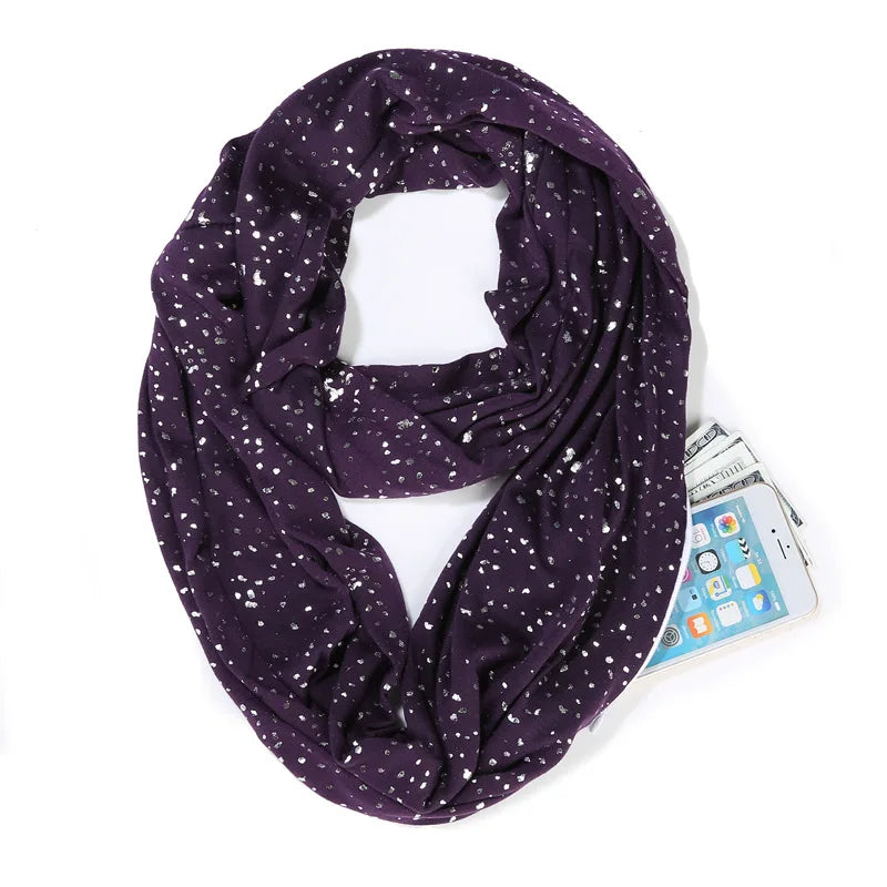 Damen-Snood mit Pailletten