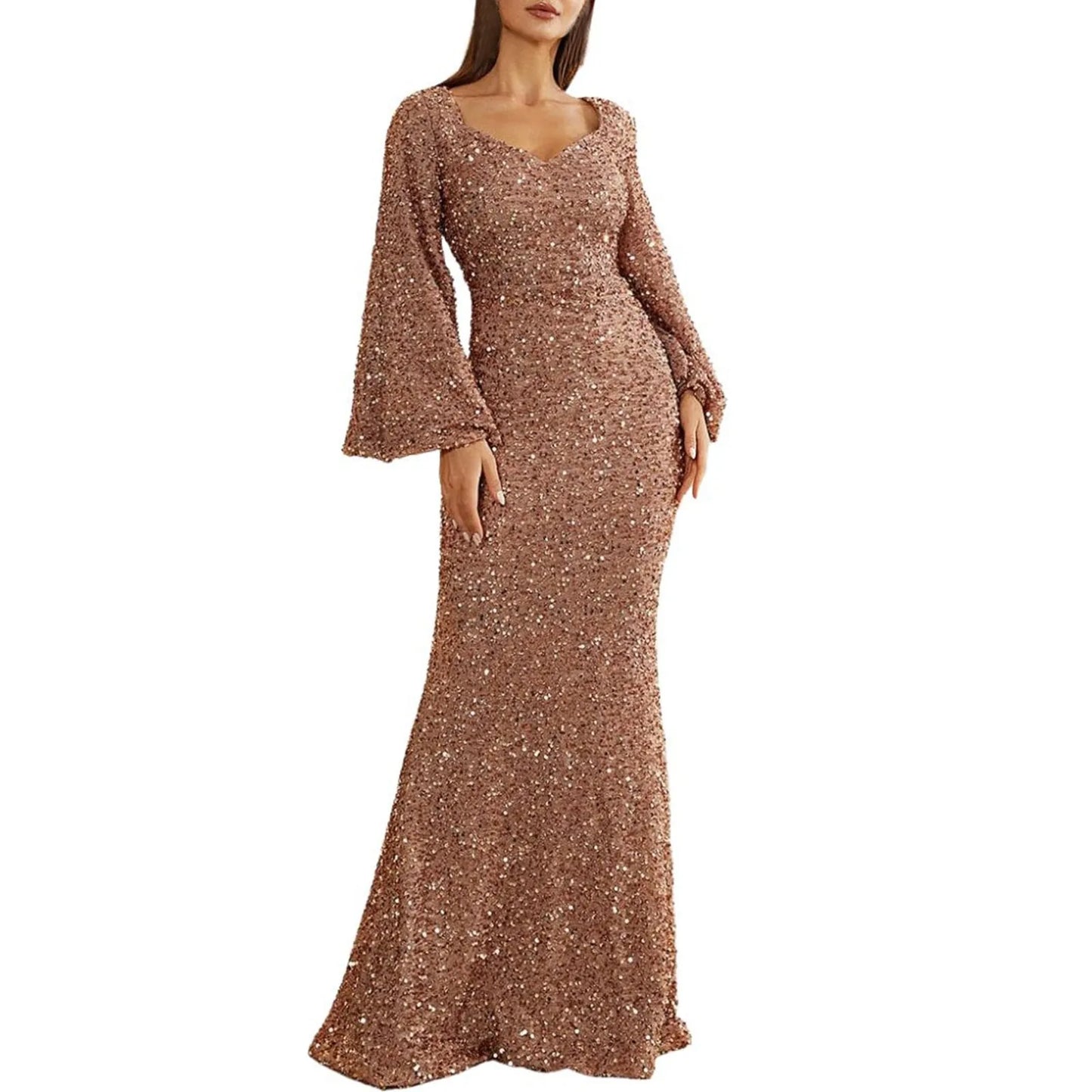 Elegantes Pailletten-Kleid