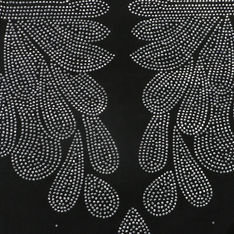 Abendrobe mit Strass und Pailletten