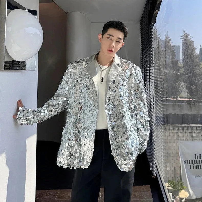 Sequin-Blazer für Herren