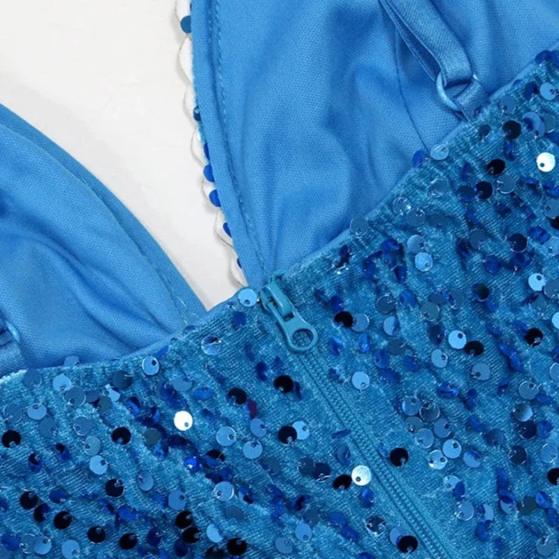 Gehrock mit Schlitz, Strass und Pailletten, Träger