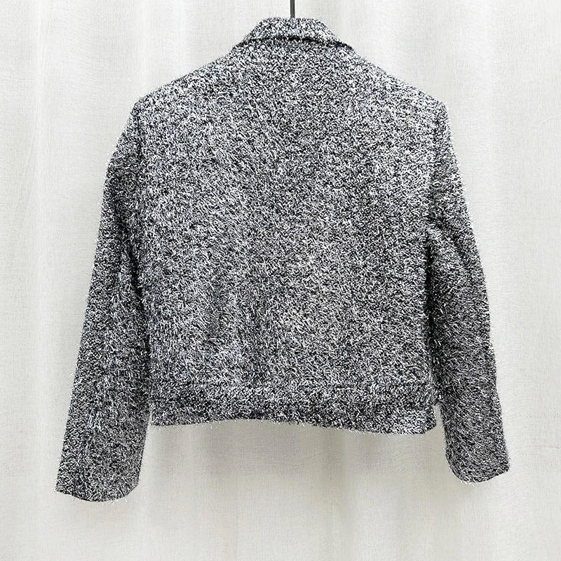 Herren Wolljacke mit Pailletten