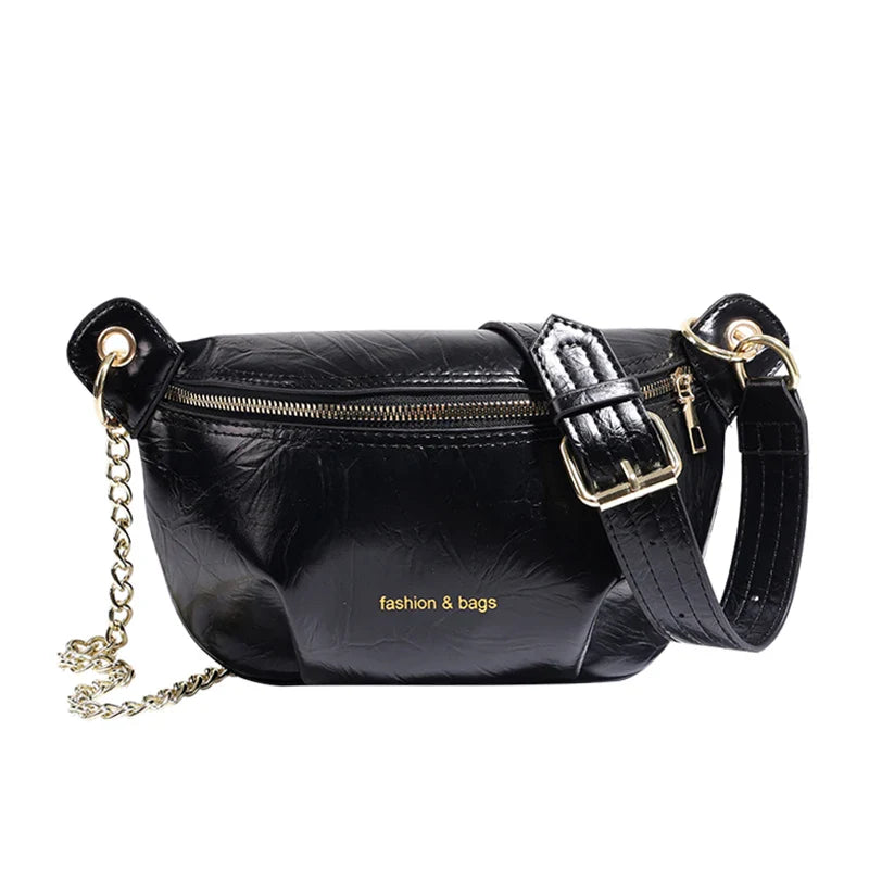 Silberne Bananen-Tasche