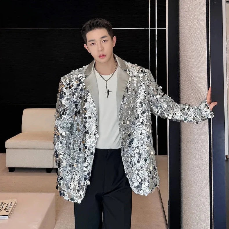 Sequin-Blazer für Herren