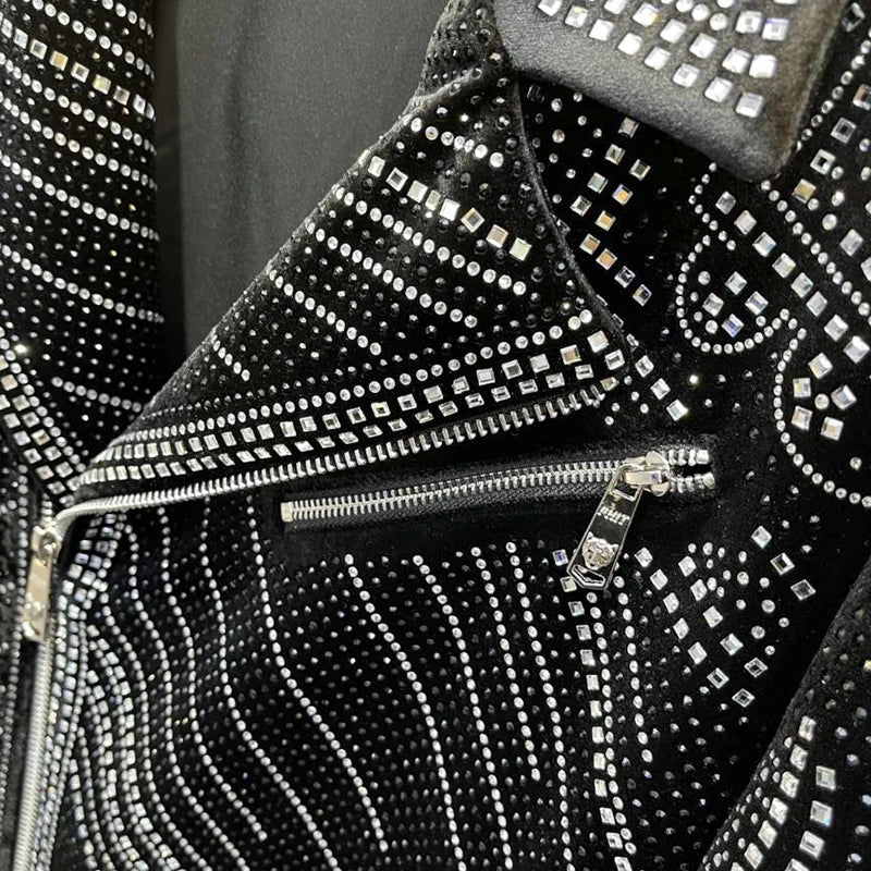 Bomberjacke mit Strass für Herren