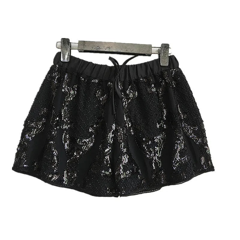 Kurzes Kleid mit Pailletten für Damen
