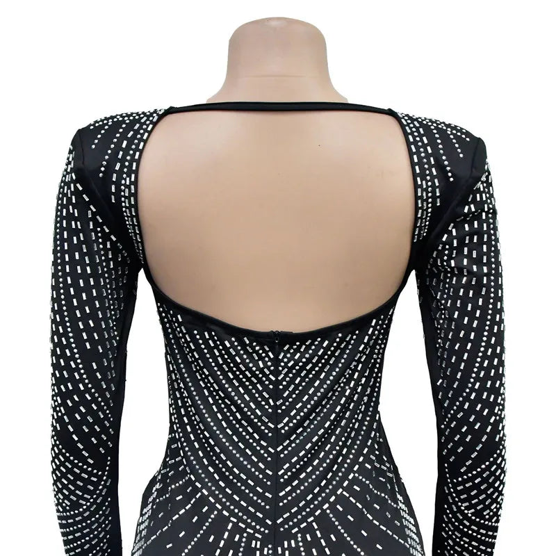 Sexy Pailletten-Jacke mit Strass