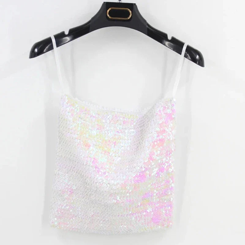 Top Pailletten Damen