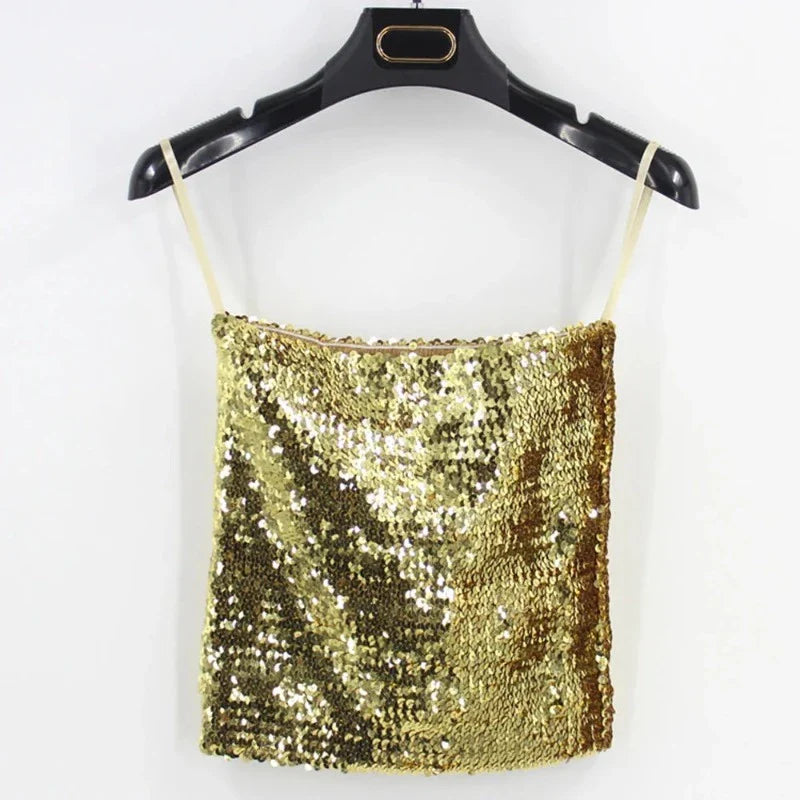 Top Pailletten Damen