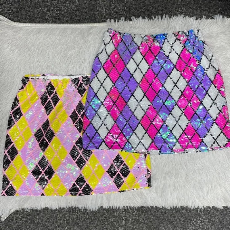 Mini Rock Pailletten Harlequin