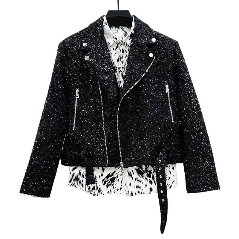 Herren Wolljacke mit Pailletten
