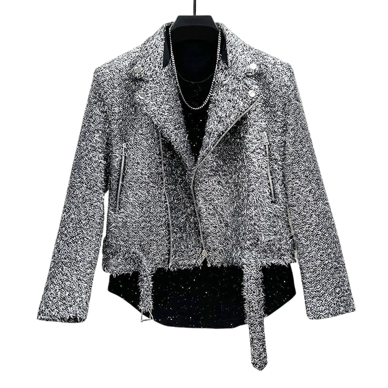 Herren Wolljacke mit Pailletten