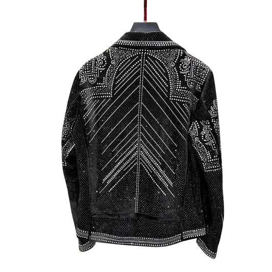Bomberjacke mit Strass für Herren