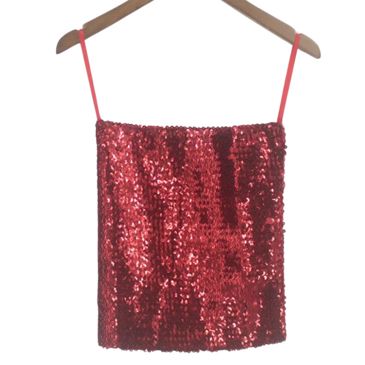 Top Pailletten Damen