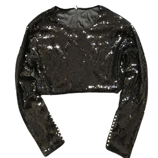 Obere Pailletten mit Reißverschluss