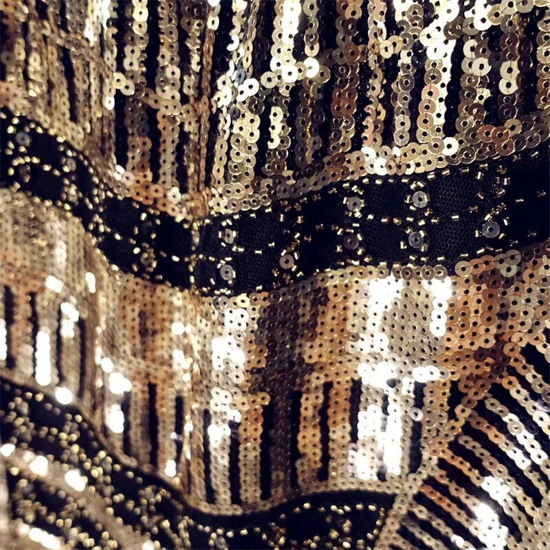 Goldene Paillettenrock