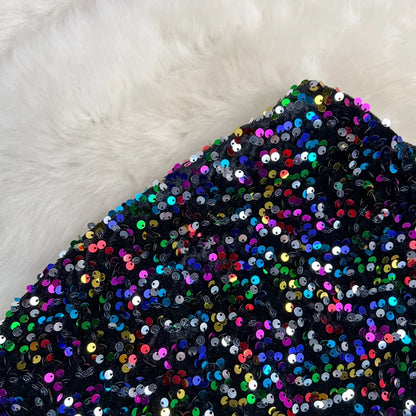 bunte Paillettenrock