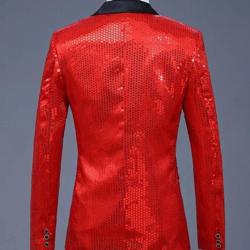 Anzugjacke mit Pailletten für Herren