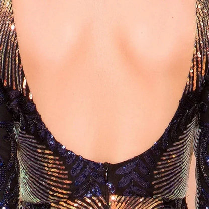 Robe Longue Paillette Elégante