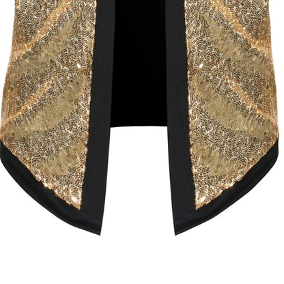 Offene Paillettenjacke für Männer