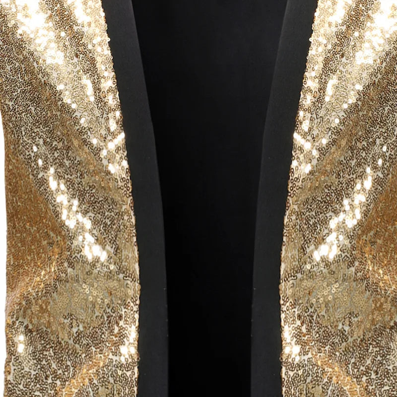 Offene Paillettenjacke für Männer