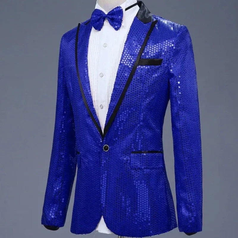 Anzugjacke mit Pailletten für Herren