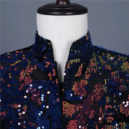 Dreiviertel-Pailletten-Jacke für Herren