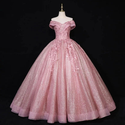 Bal Rosa Pailletten Kleid