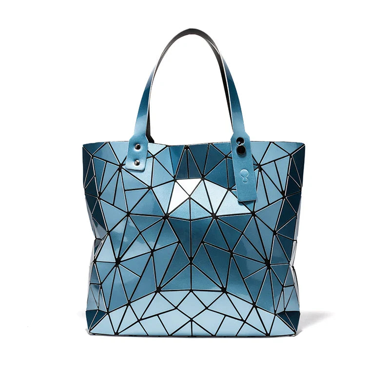 Silbernes Sac-Tote mit Mosaik-Design