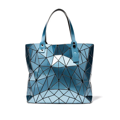 Silbernes Sac-Tote mit Mosaik-Design