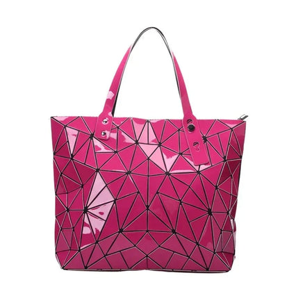 Silbernes Sac-Tote mit Mosaik-Design