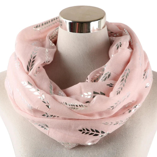 Snood aus silbernem Weizenblatt