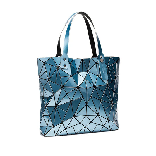 Silbernes Sac-Tote mit Mosaik-Design