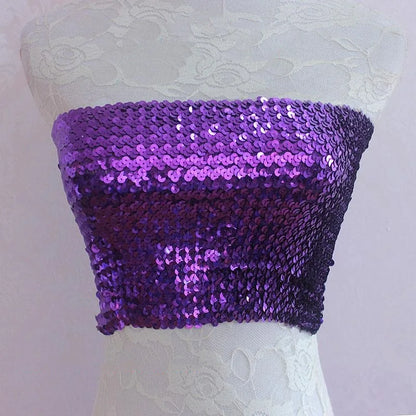 Crop Top Bustier Pailletten