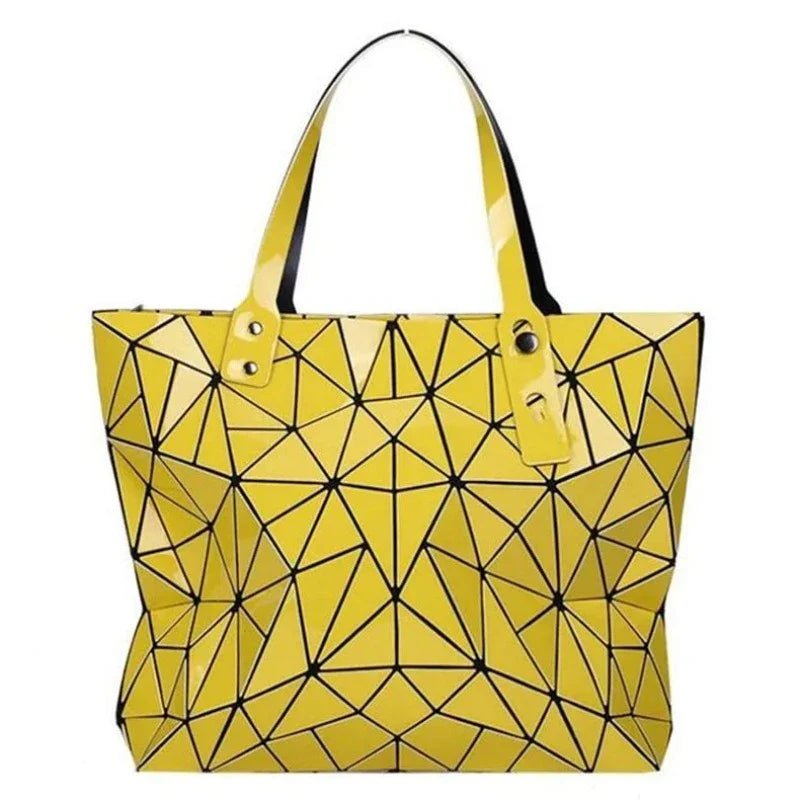 Silbernes Sac-Tote mit Mosaik-Design