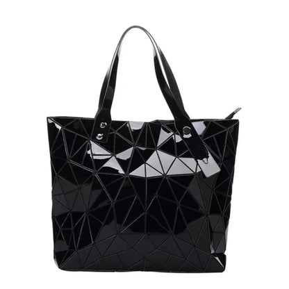 Silbernes Sac-Tote mit Mosaik-Design