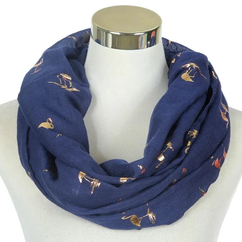 Snood Flamant Rose Gold