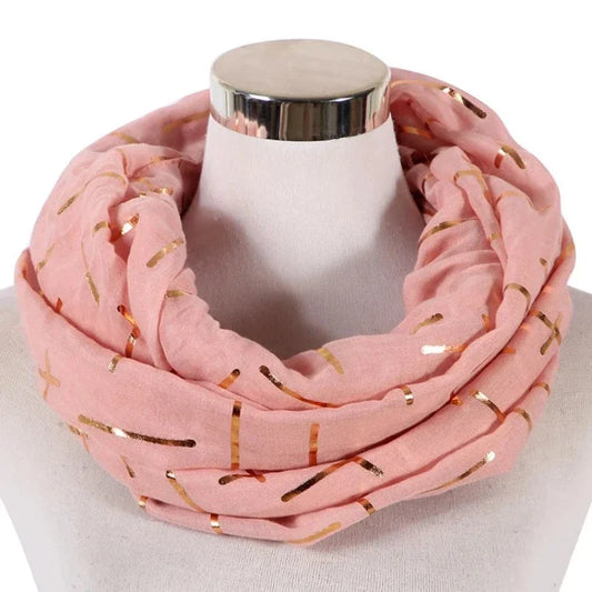 Snood Lignes Dorées