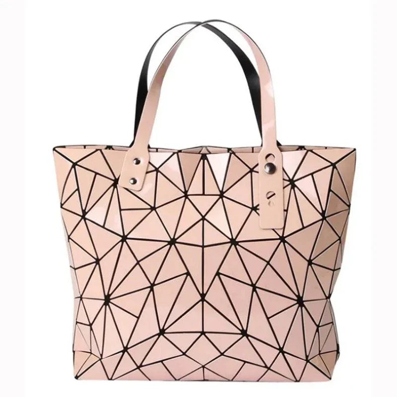 Silbernes Sac-Tote mit Mosaik-Design