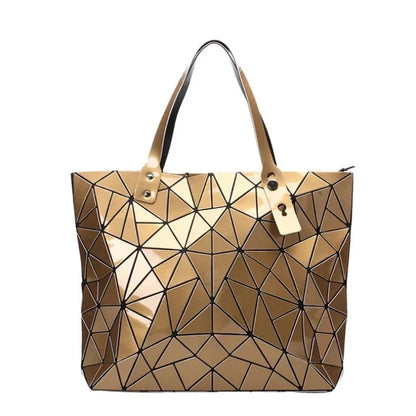Silbernes Sac-Tote mit Mosaik-Design