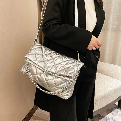 Sack Matelassé Silber