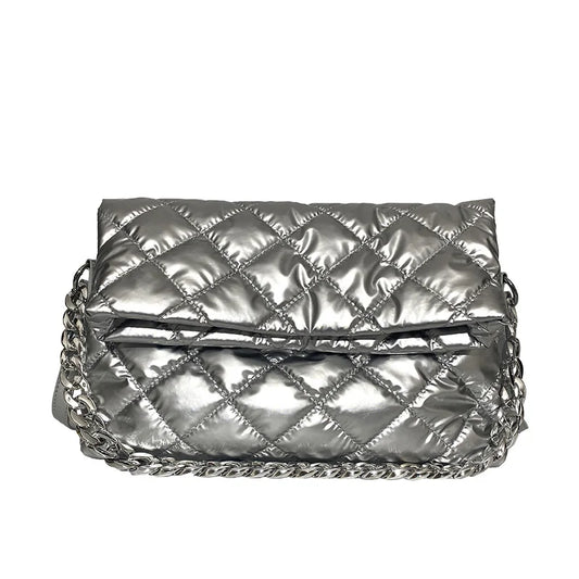 Sack Matelassé Silber