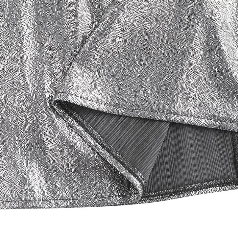 Paillettenkleid mit offenen Ärmeln