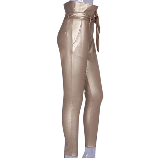 Damen Goldene Slimhose