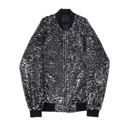 Bomberjacke mit Pailletten für Herren