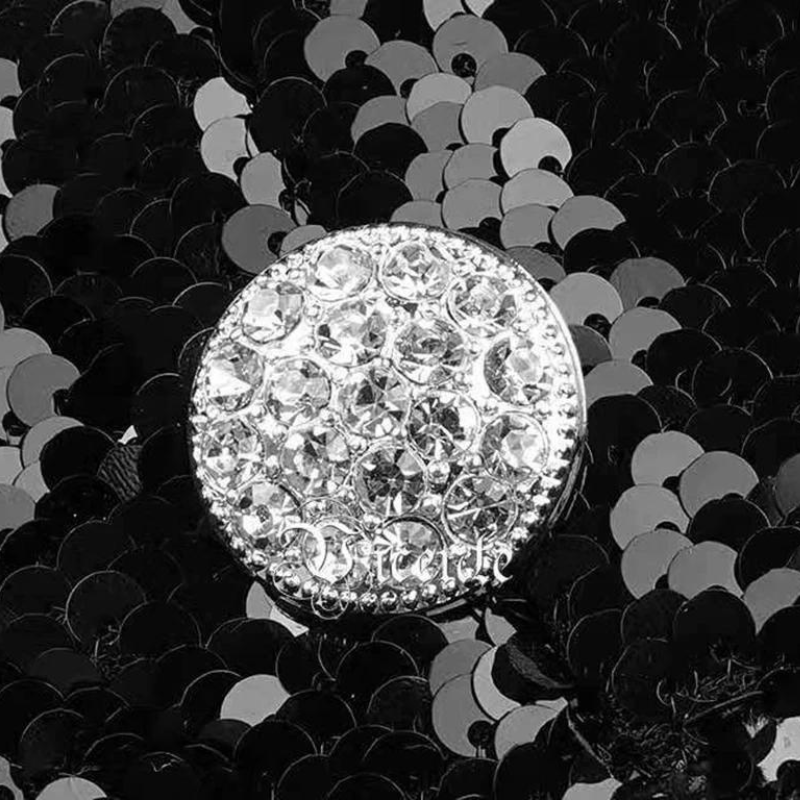 Lange schwarze Paillettenkleid für Damen