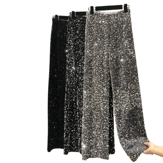Damenshorts mit Pailletten